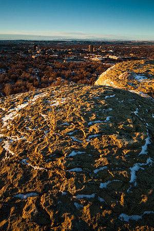 Sunrise of Rimrocks and downtown Billings Montana.  Taken with a 24mm TS E ii.