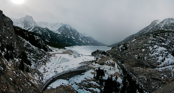 Panorama of mystic lake