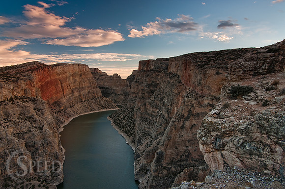 sunset over Bighorn