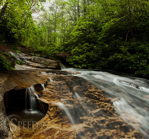 Lower falls of stone mountain state park
