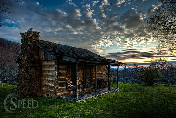 Old Historic cabin in Grayson Highlands State Park
