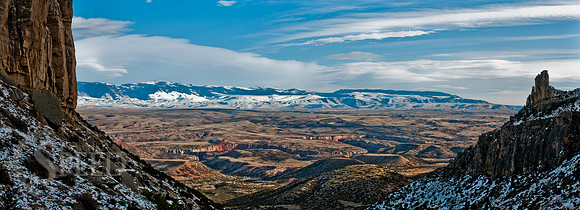 Wide view of Bighorn Canyon