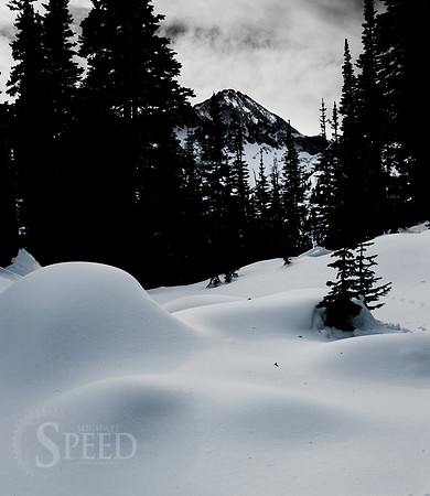 Fresh snow in the crazy mountains.