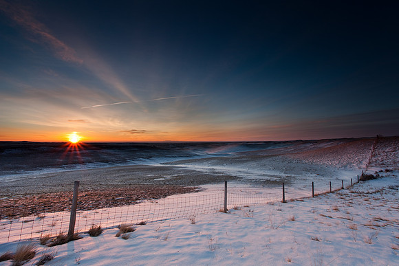 I sunrise from Northern Wyoming near the MT border.