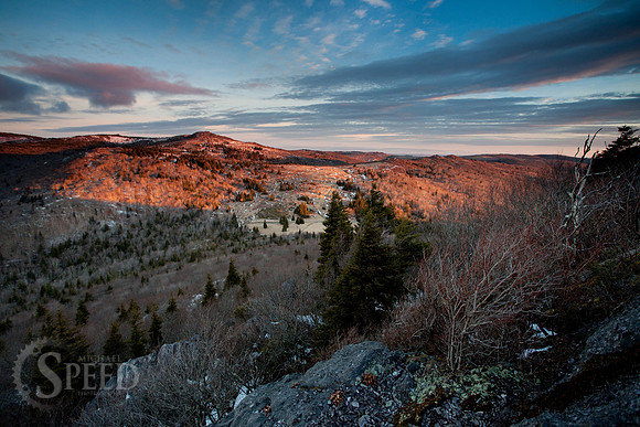 Sunrise on Wilburn Ridge from Big Pinnacle