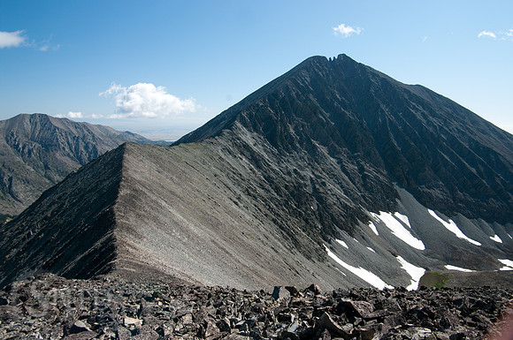 The saddle to Crazy Peak