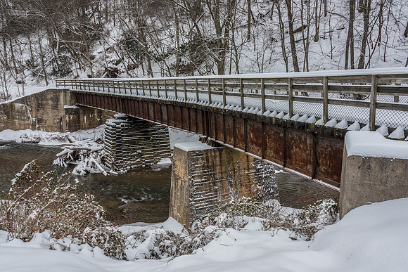 New River Trail State Park in Winter
