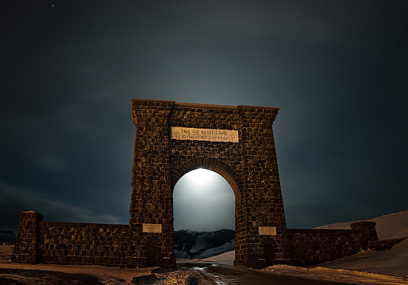 Roosevelt Arch in Gardner Montana