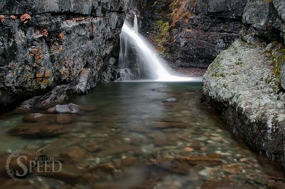Winter at Big Timber Creek Falls.