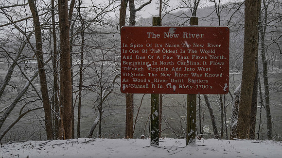 New River Trail State Park in Winter