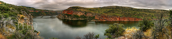 Panorama of Bighorn Canyon