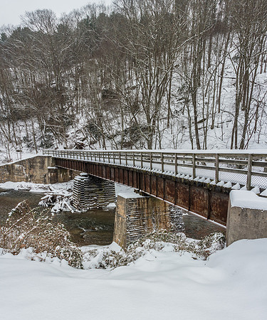 New River Trail State Park in Winter