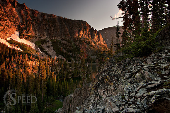Sunrise from above Granite Lake