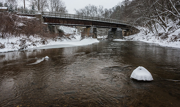 New River Trail State Park in Winter