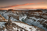 Sunset over Devil Canyon