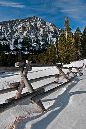 A jack fence at Halfmoon Campground.