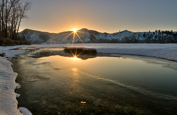 Double Sunstar over the south hills