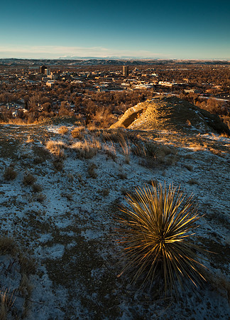 Sunrise of Rimrocks and downtown Billings Montana.  Taken with a 24mm TS E ii.