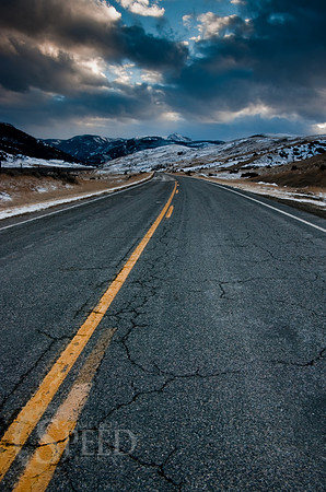 A cracked highway to the Natural Bridge.