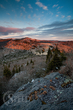 Sunrise on Wilburn Ridge from Big Pinnacle
