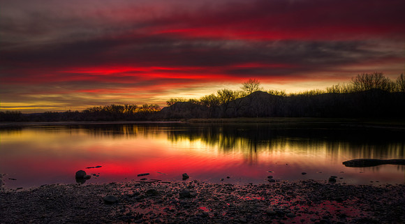 Sunrise over Lake Josephine