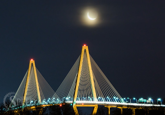Arthur Ravanel Jr. Bridge Crescent Moon