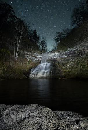 Cascades at Night