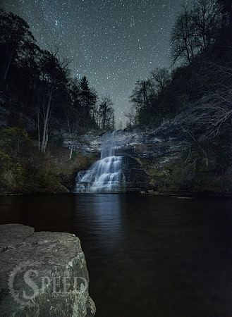 Cascades at Night