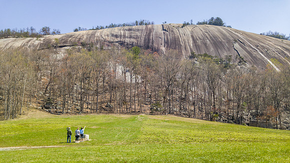 Early Spring hike in Stone Mountain State Park