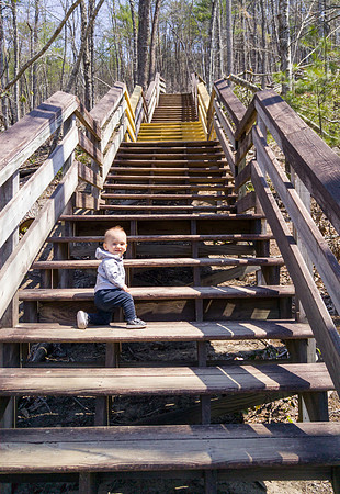Early Spring hike in Stone Mountain State Park
