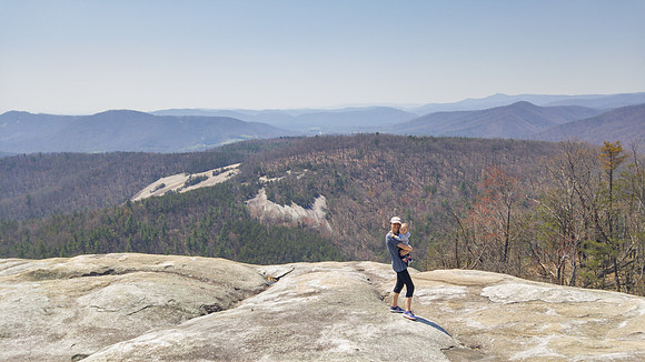 Early Spring hike in Stone Mountain State Park