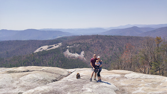 Early Spring hike in Stone Mountain State Park