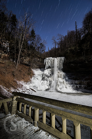 frozen cascade falls pembroke