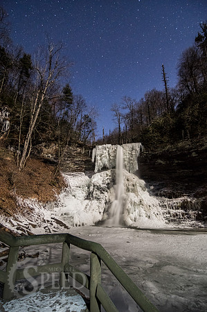 frozen cascade falls pembroke